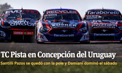 Santilli Pazos se quedó con la pole del TC Pista en Concepción durante la jornada del sábado. Damiani dominó el segundo entrenamiento
