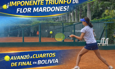 Florencia Mardones venció a la brasileña Santoro Pereira y avanzó a los cuartos de final en Santa Cruz. La salteña ganó el Grupo F