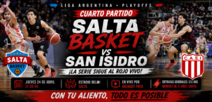 Salta Basket recibe esta noche a San Isidro en el cuarto partido de la serie de octavos de final de la Liga Argentina. Análisis completo