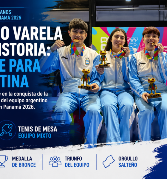 El salteño Franco Varela ganó la medalla de bronce con Argentina en los Juegos Suramericanos de la Juventud Panamá 2026