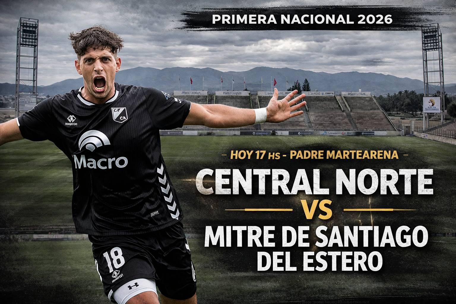 Central Norte recibe a Mitre en Salta por la fecha 9 de la Primera Nacional 2026. Cómo llegan, posibles formaciones y declaraciones previas.