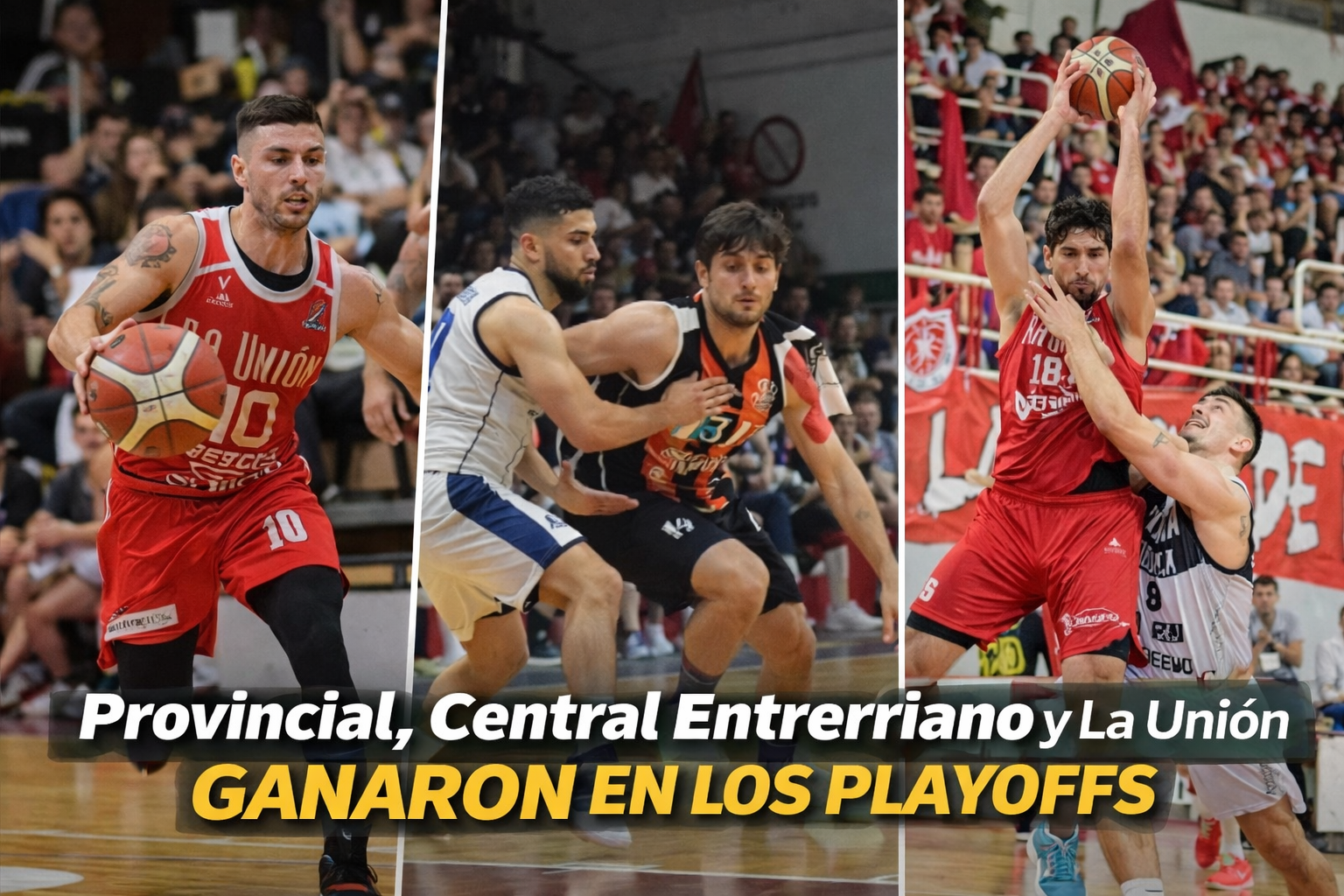 Provincial de Rosario, Central Entrerriano y La Unión comenzaron con triunfo sus series de octavos de final en la Conferencia Sur