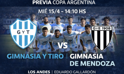 Gimnasia y Tiro de Salta enfrenta a Gimnasia de Mendoza por los 32avos de final de la Copa Argentina 2026. Cómo llegan ambos equipos