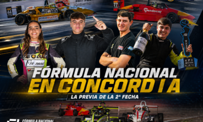 La Fórmula Nacional disputará su segunda fecha en Concordia junto al TC2000 y Top Race. Daniella Oré y Bautista Faccioli regresan