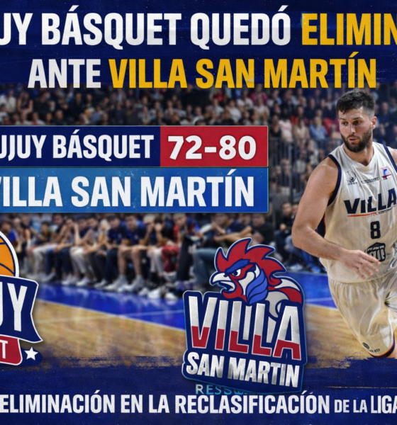 Jujuy Básquet perdió 80-72 ante Villa San Martín en el quinto partido de la serie de Reclasificación y quedó eliminado de la Liga Argentina