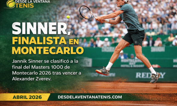 Jannik Sinner venció a Zverev, se metió en la final de Montecarlo 2026 y quedó a un paso de recuperar el número uno del mundo.