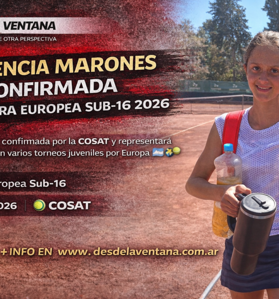 Florencia Mardones fue confirmada por COSAT para la Gira Europea Sub 16 2026. Un logro histórico para el tenis salteño y argentino.