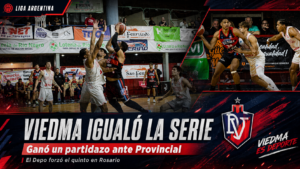 Deportivo Viedma venció 78-77 a Provincial en un final agónico, igualó la serie 2-2 y forzó un quinto juego en Rosario por los octavos