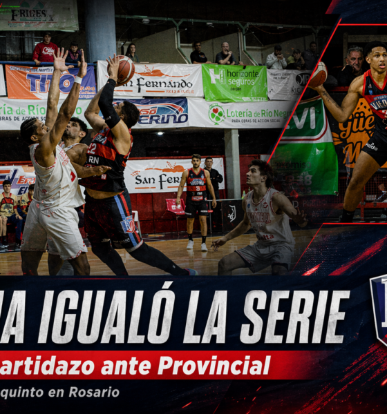 Deportivo Viedma venció 78-77 a Provincial en un final agónico, igualó la serie 2-2 y forzó un quinto juego en Rosario por los octavos