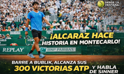 Carlos Alcaraz derrotó a Bublik, alcanzó las 300 victorias ATP, avanzó a semifinales en Montecarlo y habló del gran nivel de Sinner.