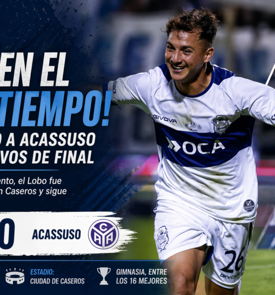 Gimnasia y Esgrima La Plata goleó 3-0 a Acassuso con un gran segundo tiempo, avanzó a octavos de final de la Copa Argentina