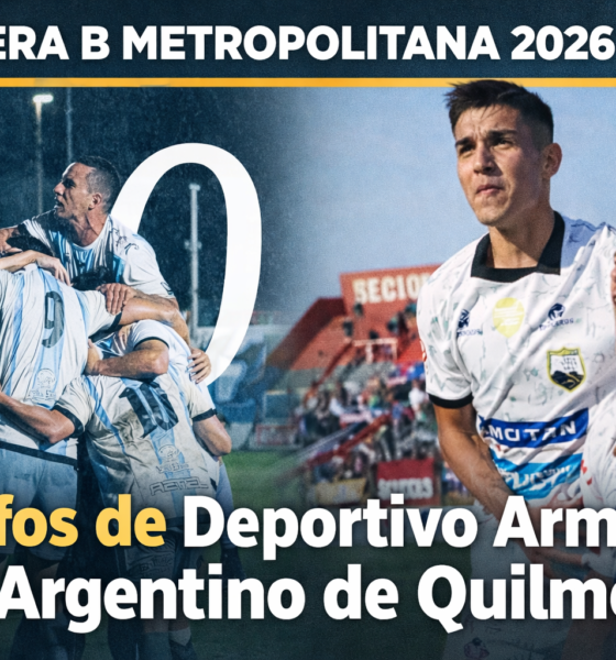 Deportivo Armenio venció a Liniers y Argentino de Quilmes goleó a San Martín de Burzaco en la fecha 11 de la Primera B Metropolitana 2026.
