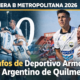 Deportivo Armenio venció a Liniers y Argentino de Quilmes goleó a San Martín de Burzaco en la fecha 11 de la Primera B Metropolitana 2026.