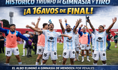 Gimnasia y Tiro derrotó por penales a Gimnasia de Mendoza tras empatar 0-0 en los 90 minutos y avanzó por primera vez a los 16avos de final
