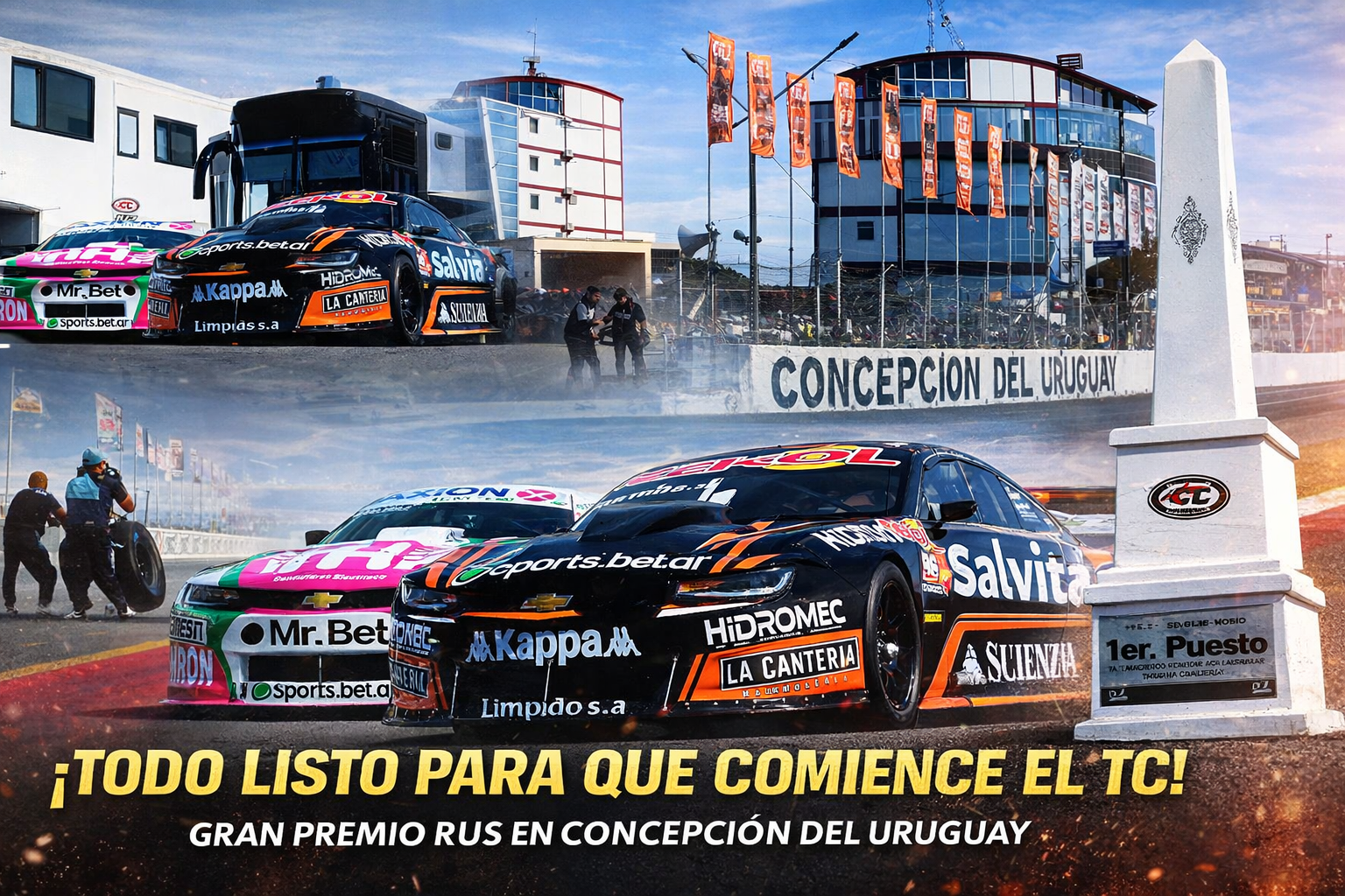 El TC ya está listo para correr en Concepción del Uruguay por la cuarta fecha del campeonato 2026. Cómo llega Castellano como líder