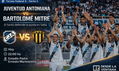 Juventud Antoniana enfrenta a Bartolomé Mitre en Salta por la fecha 5 del Federal A. Cómo llegan, posiciones, claves del partido