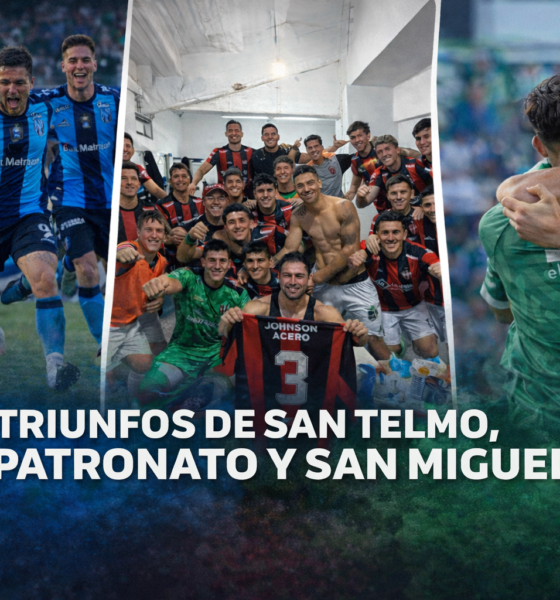 San Telmo, Patronato y San Miguel ganaron en la jornada del sábado de la Primera Nacional y dejaron señales fuertes .