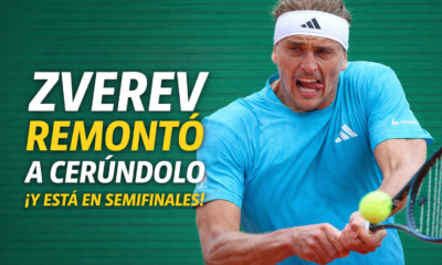 Alexander Zverev remontó ante Francisco Cerúndolo por 5-7, 6-0 y 6-2 en los cuartos de final del ATP 500 de Múnich 2026, avanzó a semifinales y ahora enfrentará a Flavio Cobolli.
