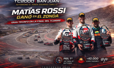 Rossi ganó la carrera del TC2000 en San Juan, completó un fin de semana perfecto en El Zonda y se metió de lleno en la pelea.