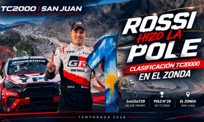 Matías Rossi se quedó con la clasificación del TC2000 en San Juan, logró la pole en El Zonda y ratificó su gran inicio de temporada 2026.