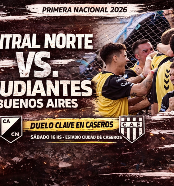 Central Norte visita a Estudiantes de Buenos Aires en Caseros por la Primera Nacional 2026: cómo llegan, probables formaciones y análisis previo.