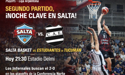 Salta Basket recibe otra vez a Estudiantes por el segundo juego de los playoffs de la Conferencia Norte, con la chance de quedar 2-0.