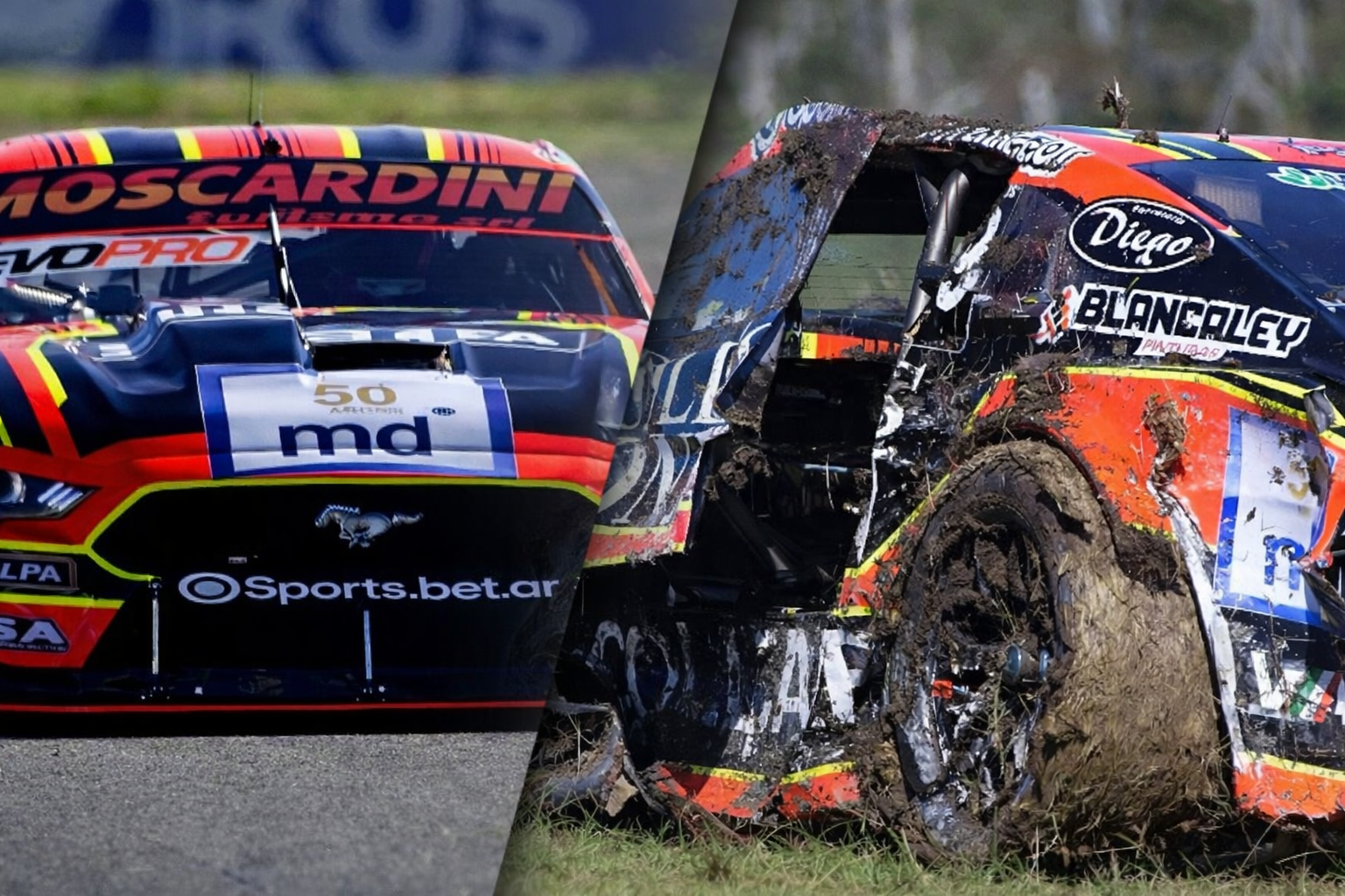 Nicolás Moscardini fue el más rápido en el primer entrenamiento del TC en Concepción del Uruguay, pero sufrió un vuelco que complicó