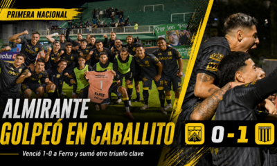 Almirante Brown venció 1-0 a Ferro en Caballito con gol de Gustavo Cabral de penal. La Fragata sumó su segundo triunfo seguido y el Verdolaga profundizó su mal momento como local.