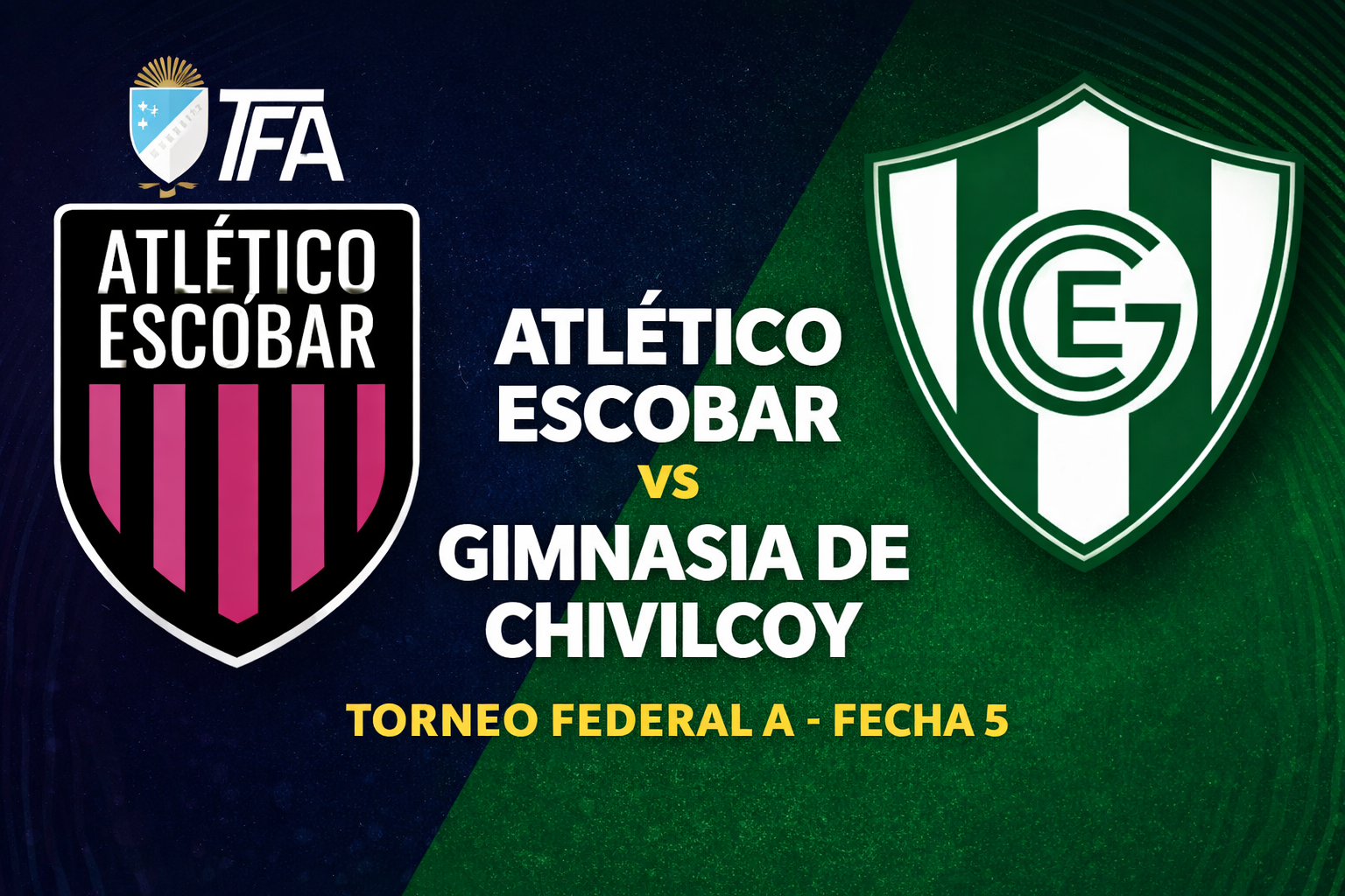 Atlético Escobar y Gimnasia de Chivilcoy se enfrentan en el arranque de la quinta fecha del Grupo A del Torneo Federal A. Cómo llegan