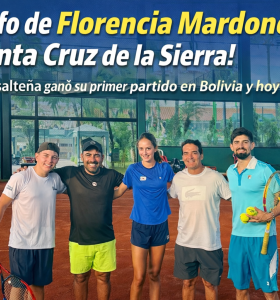 Florencia Mardones debutó con triunfo en Santa Cruz de la Sierra tras vencer a Emilia Cecilia Antelo Córdova por 6-1 y 6-2.