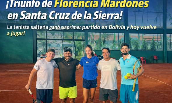 Florencia Mardones debutó con triunfo en Santa Cruz de la Sierra tras vencer a Emilia Cecilia Antelo Córdova por 6-1 y 6-2.