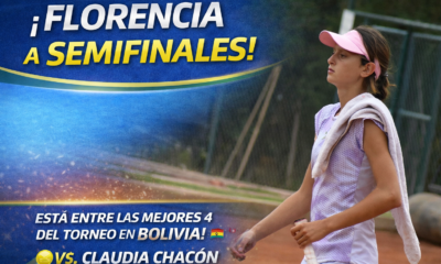 Florencia Mardones avanzó a semifinales del ITF J60 de Santa Cruz de la Sierra tras vencer a Claudia Chacón. La salteña sigue firme en Bolivia y atraviesa una semana brillante.