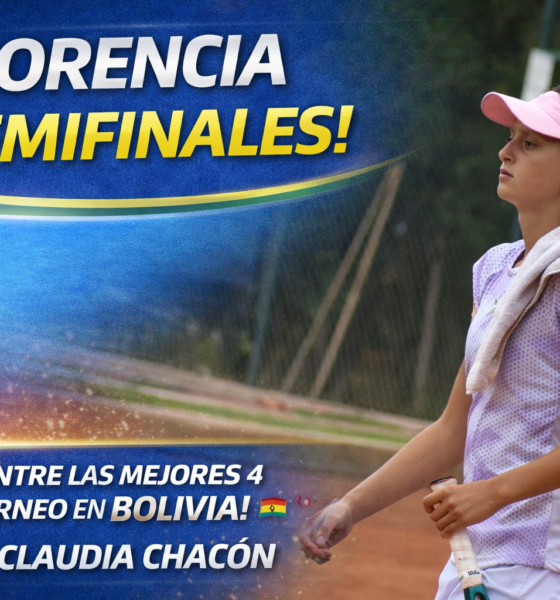Florencia Mardones avanzó a semifinales del ITF J60 de Santa Cruz de la Sierra tras vencer a Claudia Chacón. La salteña sigue firme en Bolivia y atraviesa una semana brillante.