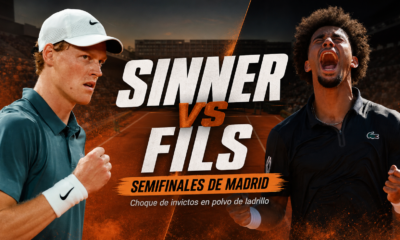 Jannik Sinner y Arthur Fils se enfrentan en semifinales del Madrid Open 2026. El número uno llega con una racha imponente y el francés, invicto en polvo de ladrillo, busca dar el golpe.