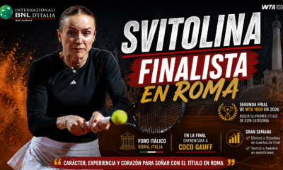 Elina Svitolina en Roma eliminó a Iga Swiatek por 6-4, 2-6 y 6-2 y jugará la final del WTA 1000 ante Coco Gauff.