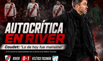 Eduardo Coudet fue muy crítico tras la derrota de River. El DT asumió la responsabilidad, dijo que el equipo está en deuda