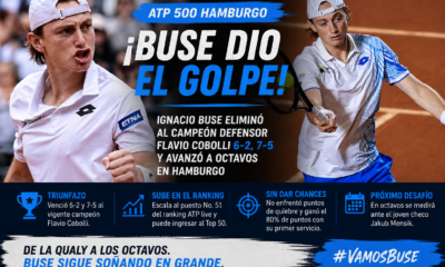 Ignacio Buse venció a Flavio Cobolli en Hamburgo y avanzó a octavos del ATP 500 alemán con una actuación memorable.