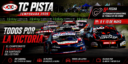 El TC Pista llega a Termas de Río Hondo para disputar la quinta fecha 2026. Bautista Damiani lidera el campeonato, Eugenio Provens lo sigue