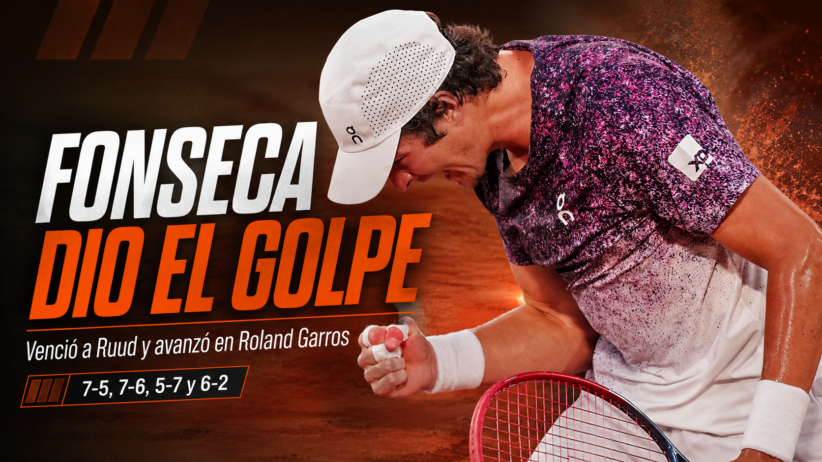 Joao Fonseca derrotó a Casper Ruud, alcanzó sus primeros cuartos de Grand Slam y se convirtió en el brasileño más joven en lograrlo.
