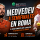 Daniil Medvedev en Roma remontó ante Martín Landaluce por 1-6, 6-4 y 7-5 y enfrentará a Jannik Sinner en semifinales.