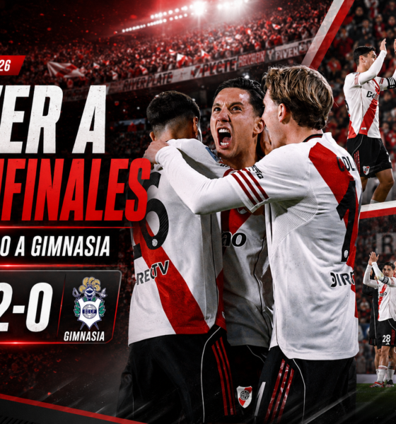 River Plate derrotó 2-0 a Gimnasia en el Monumental, con goles de Sebastián Driussi y Lucas Martínez Quarta, y avanzó a semifinales