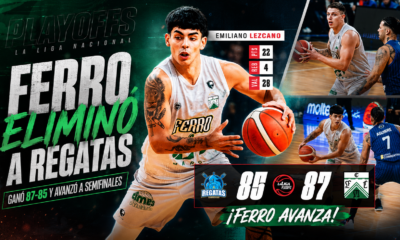 Ferro venció 87-85 a Regatas en el quinto juego, ganó la serie 3-2 y avanzó a semifinales de la Liga Nacional, donde enfrentará a Gimnasia.