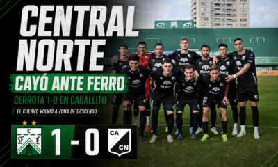 Central Norte perdió 1-0 ante Ferro en Caballito, no remató al arco y quedó penúltimo en zona de descenso de la Primera Nacional.