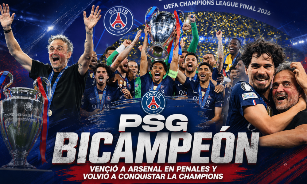 PSG bicampeón de la Champions tras vencer a Arsenal