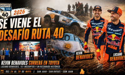 El Desafío Ruta 40 YPF 2026 tendrá 151 inscriptos, recorrido por San Juan y San Rafael, y el debut de Kevin Benavides en Toyota.