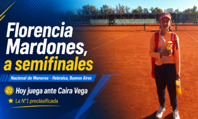 Florencia Mardones avanzó a semifinales del Nacional de Menores en Hebraica y jugará hoy ante la primera preclasificada, Caira Vega