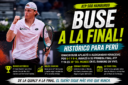 ¡Histórico Ignacio Buse! Venció 6-1 y 6-4 a Aleksandar Kovacevic, jugará su primera final ATP en Hamburgo y será 36° del mundo.