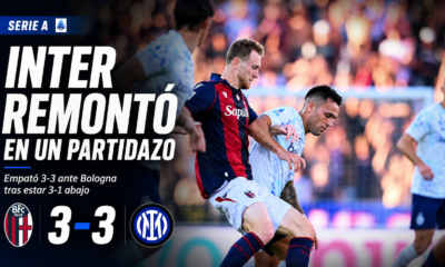 Inter remontó un 3-1 ante Bologna y cerró la Serie A con un vibrante 3-3 en el Renato Dall’Ara, con goles de Dimarco, Esposito y Diouf.