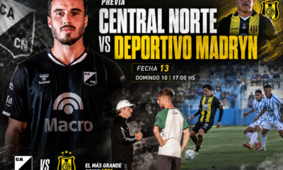 Central Norte recibe a Deportivo Madryn por la fecha 13. Debuta Mario Sciacqua como DT del Cuervo, que necesita salir de la zona baja.
