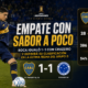 Boca empató 1-1 con Cruzeiro en La Bombonera. Merentiel marcó para el Xeneize, que definirá su clasificación en la última fecha.